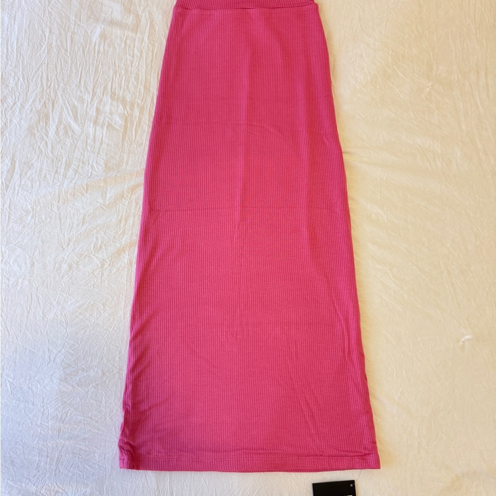 Skatie, Pink Jersey Stretch Maxi Skirt